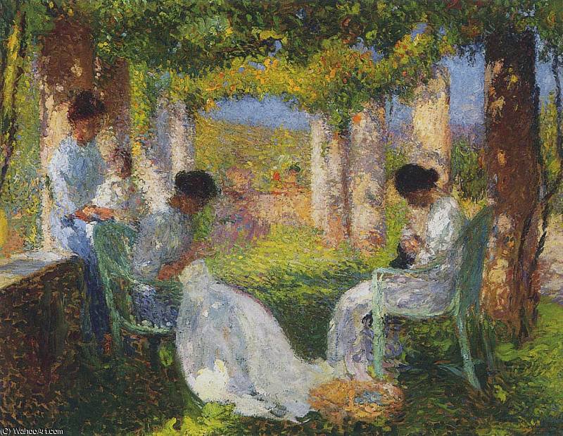 Women Sewing — Henri Jean Guillaume Martin