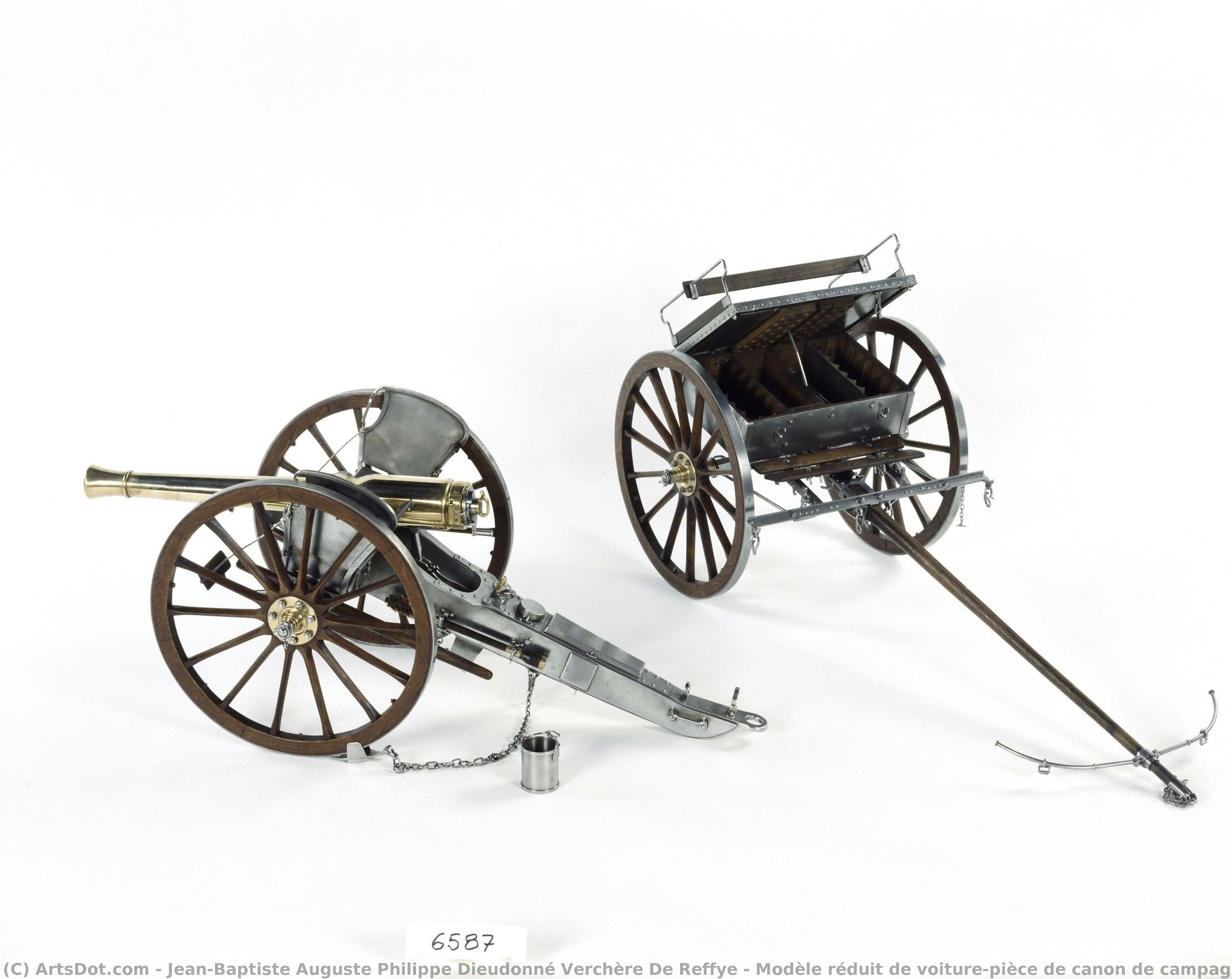 Modèle Réduit De Voiture-pièce De Canon De Campagne De 7 Rayé Modèle 1873 — Jean-baptiste Auguste Philippe Dieudonné Verchère De Reffye