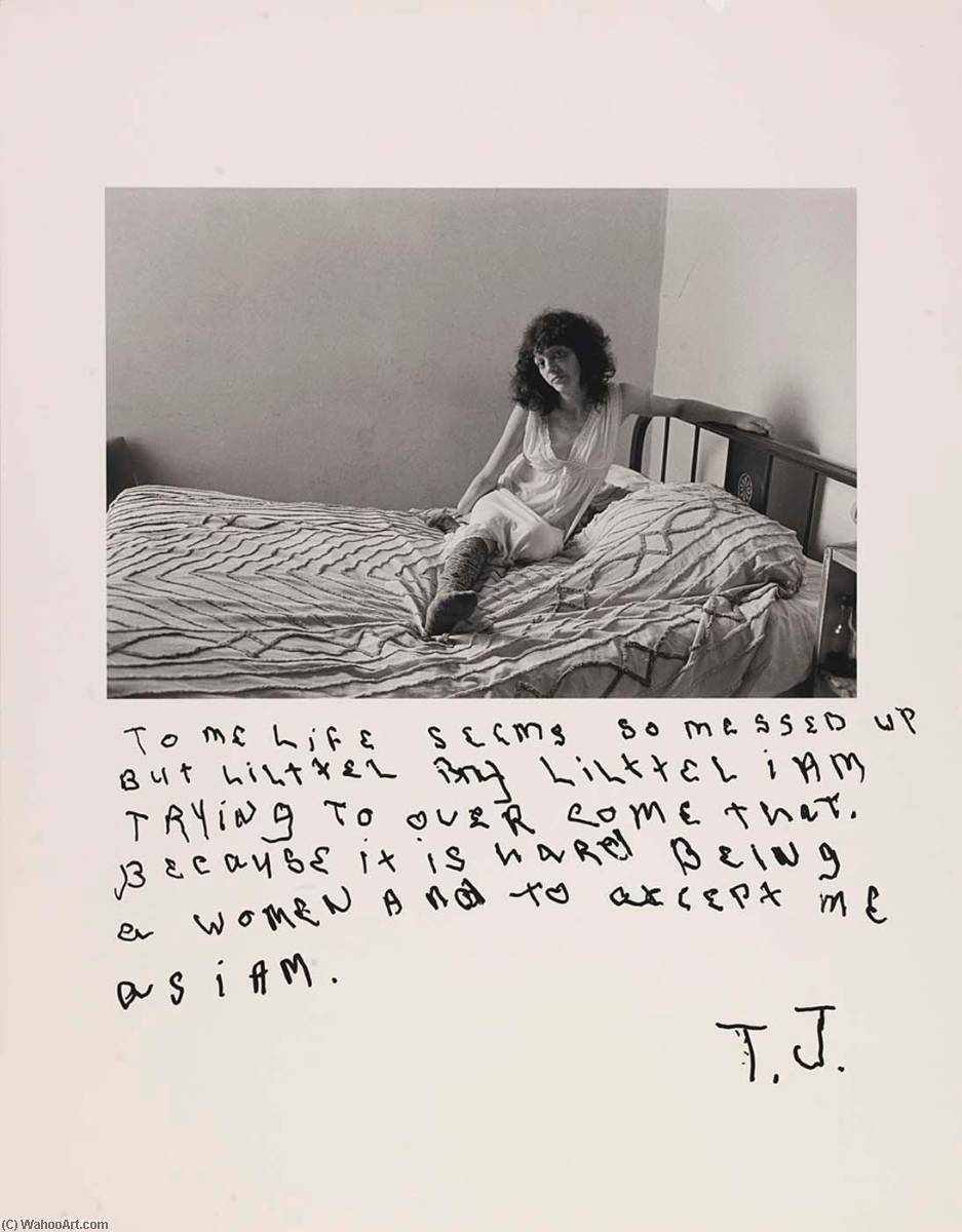 Untitled To Me Life Seems So Messed Up But Lilttel By Lilttel I Amtrying To Over Come That. Because It Is Hard Being A Women And To Accept Me As I Am. T.j., From The Series Rich And Poor — Jim Goldberg