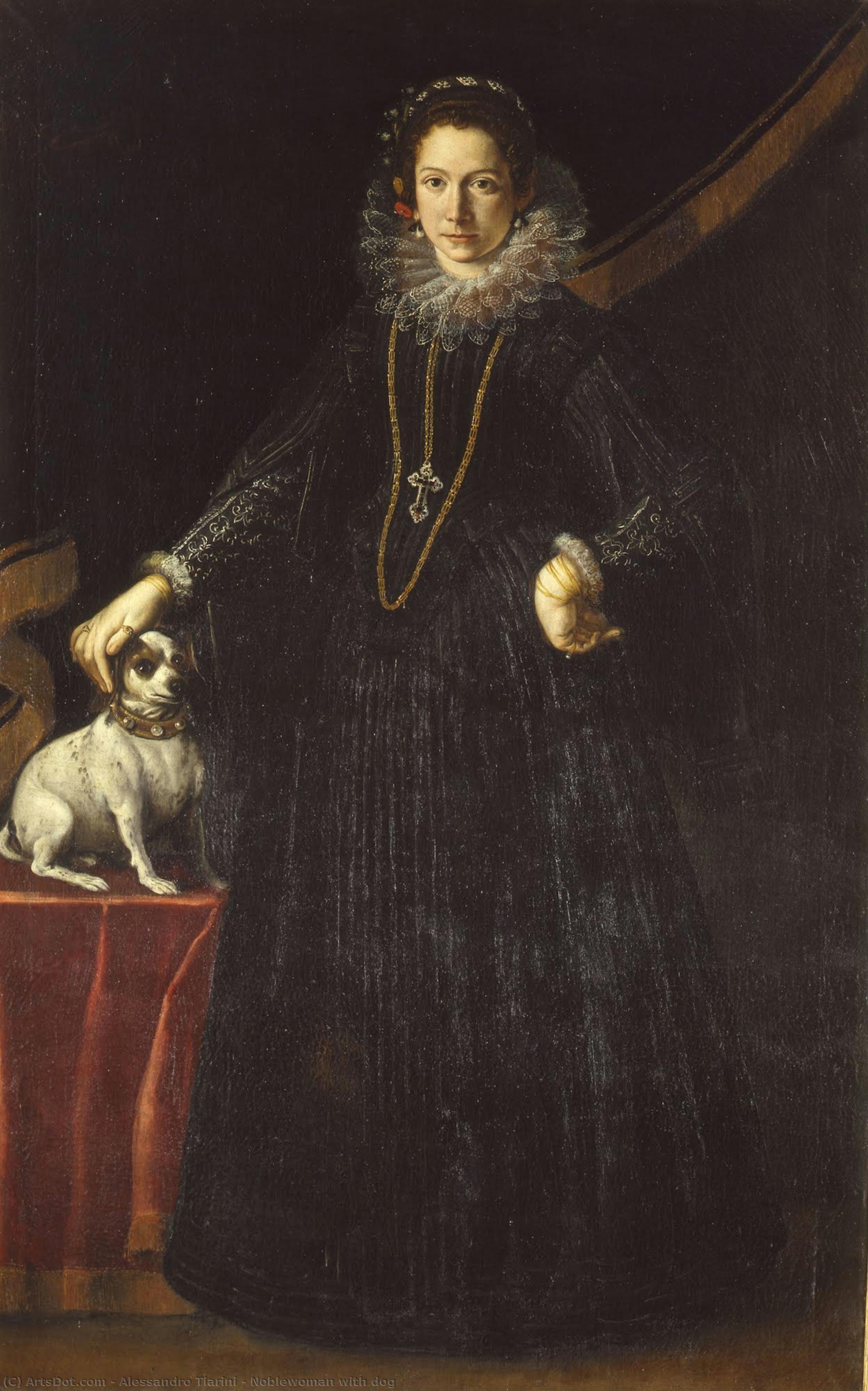 Noblewoman With Dog — Alessandro Tiarini