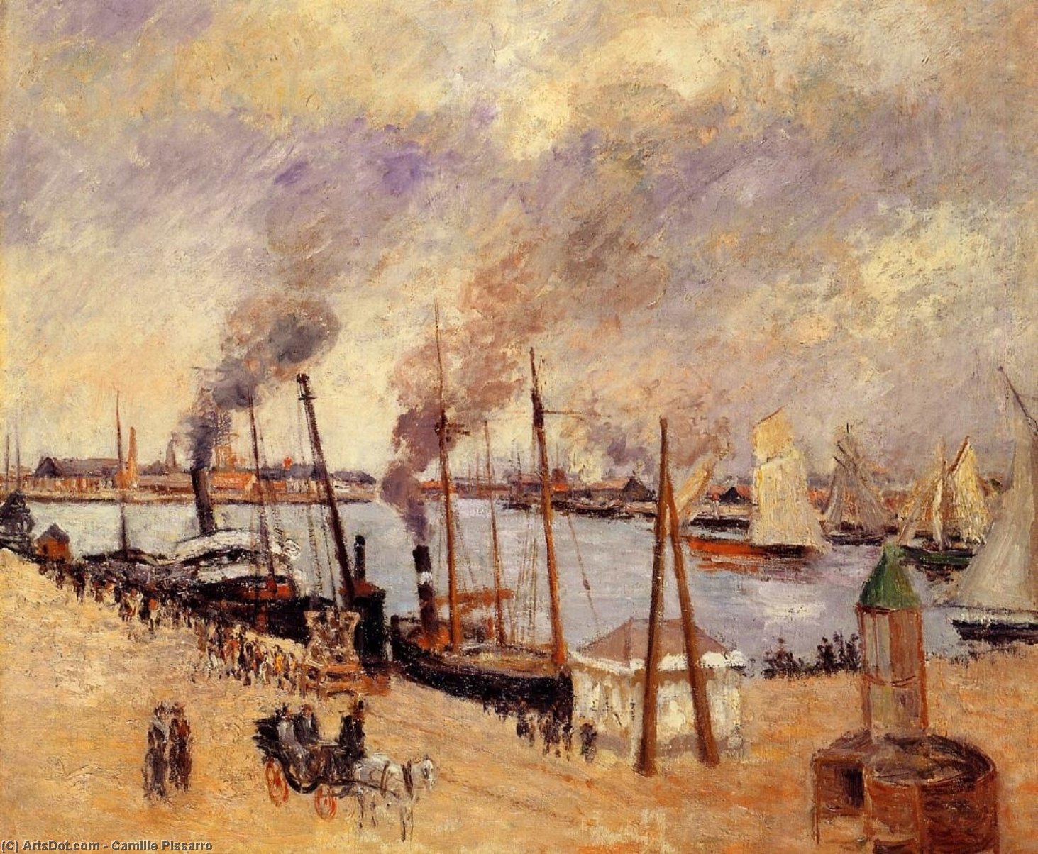 Der Hafen Von Le Havre 2 — Camille Pissarro