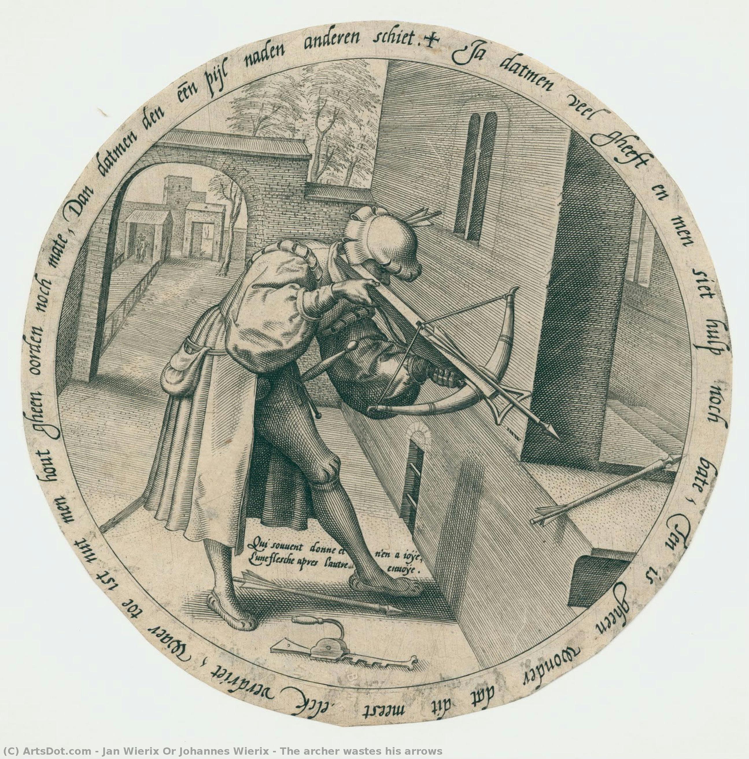The Archer Wastes His Arrows — Jan Wierix Or Johannes Wierix
