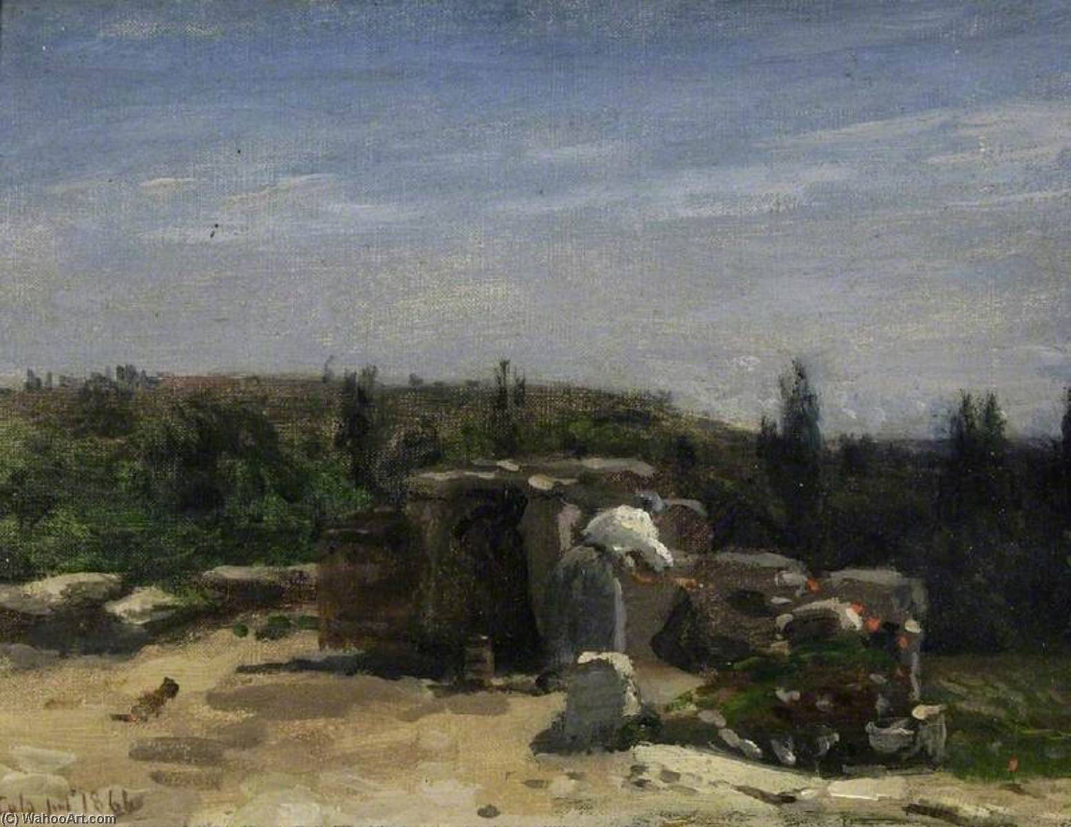 The Well In The Rue Montlaville, Orrouy (viewed From The East) — Adolphe Félix Cals