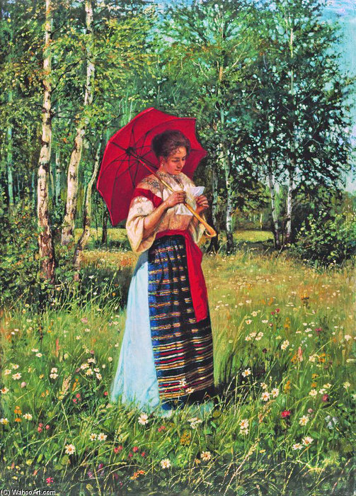 Reading A Letter — Nikolai Petrovich Bogdanov Belsky