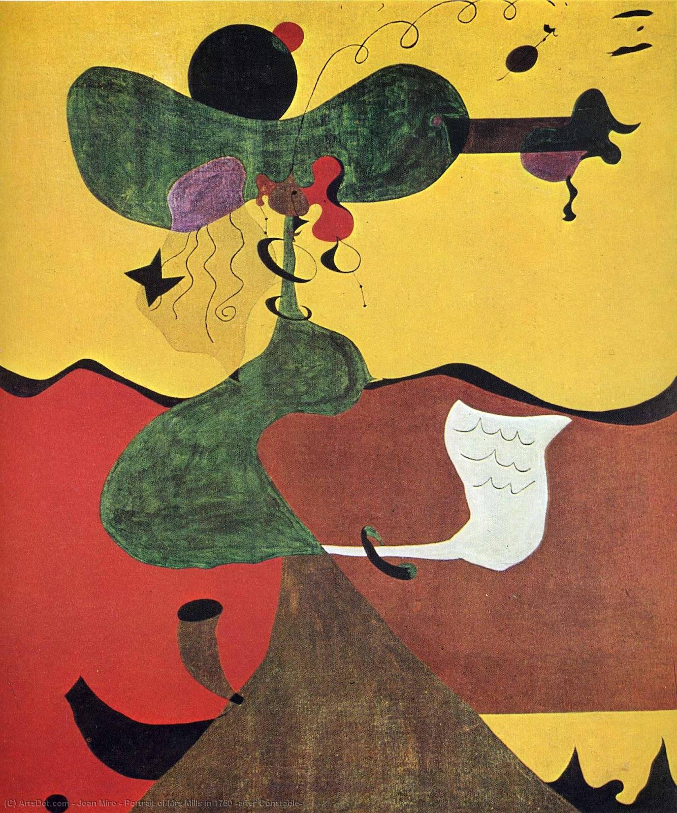 Retrato De Sra. Mills En 1750 (tras Constable) — Joan Miró