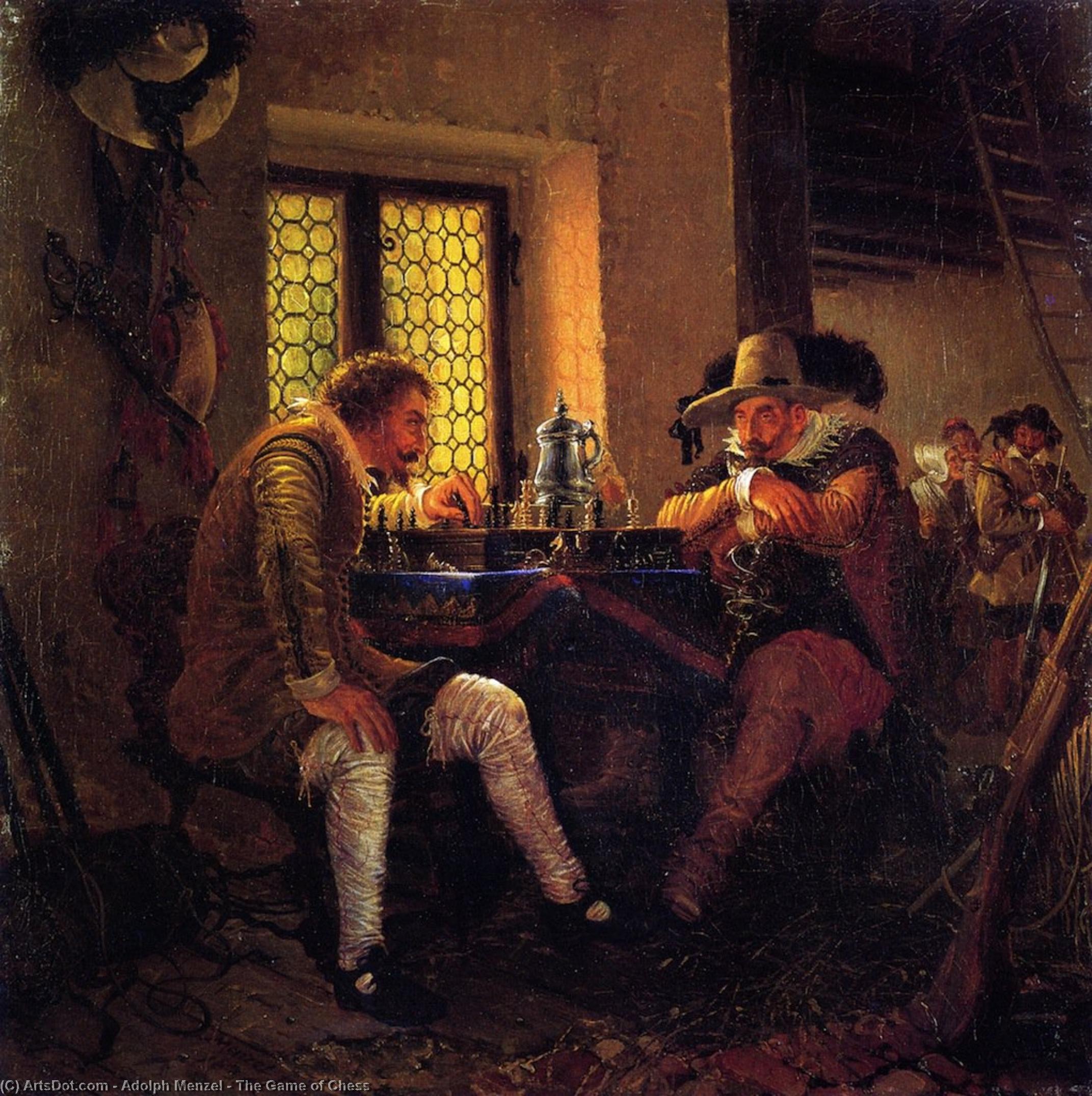 The Game Of Chess — Adolph Von Menzel