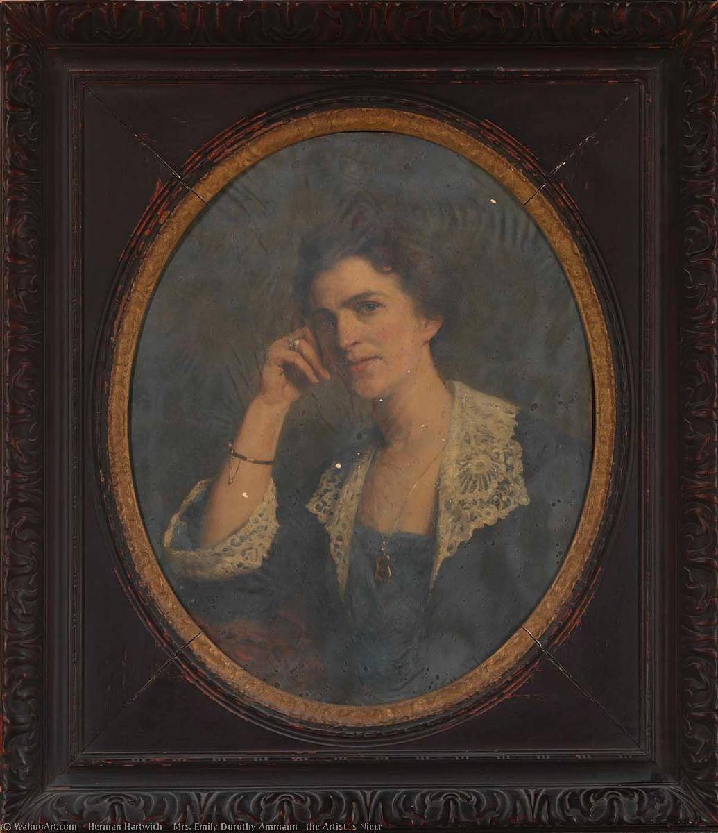 Mrs. Emily Dorothy Ammann, The Artist's Niece — Herman Hartwich