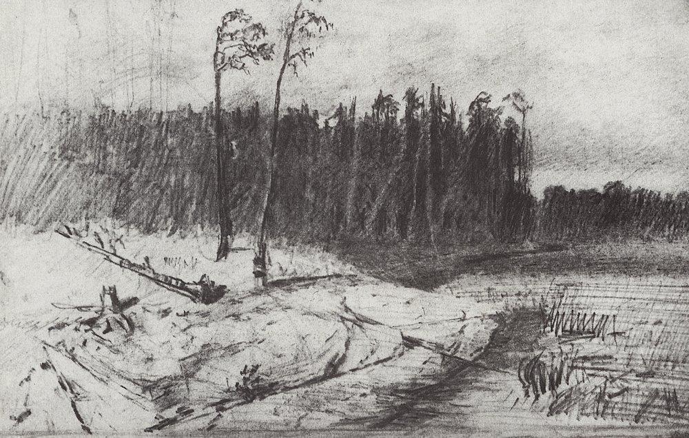 Forest Near The Water — Arkhip Ivanovich Kuindzhi