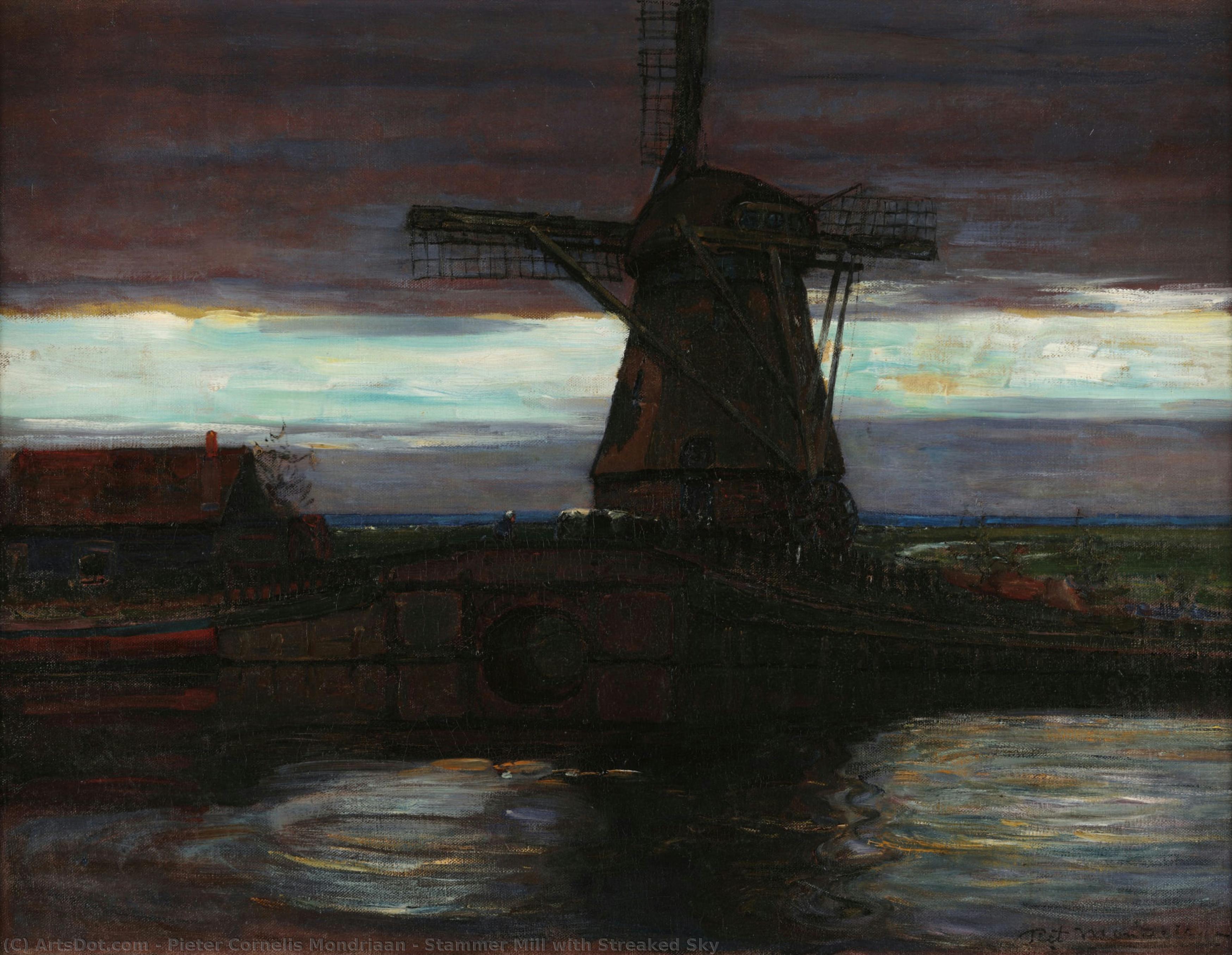 Stammer Mill With Streaked Sky — Пит Мондриан