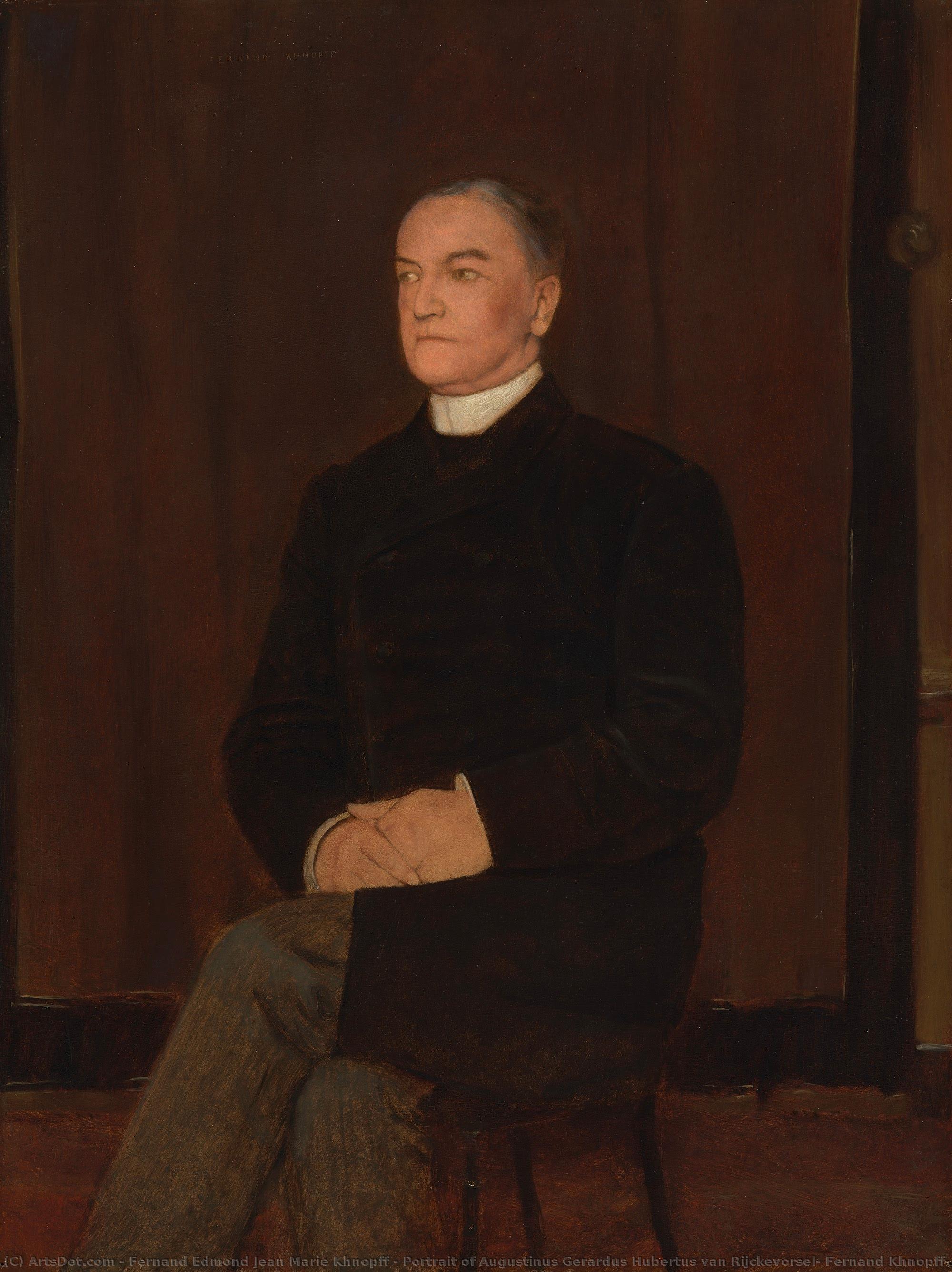 Portrait Of Augustinus Gerardus Hubertus Van Rijckevorsel, Fernand Khnopff, 1888 — Fernand Edmond Jean Marie Khnopff