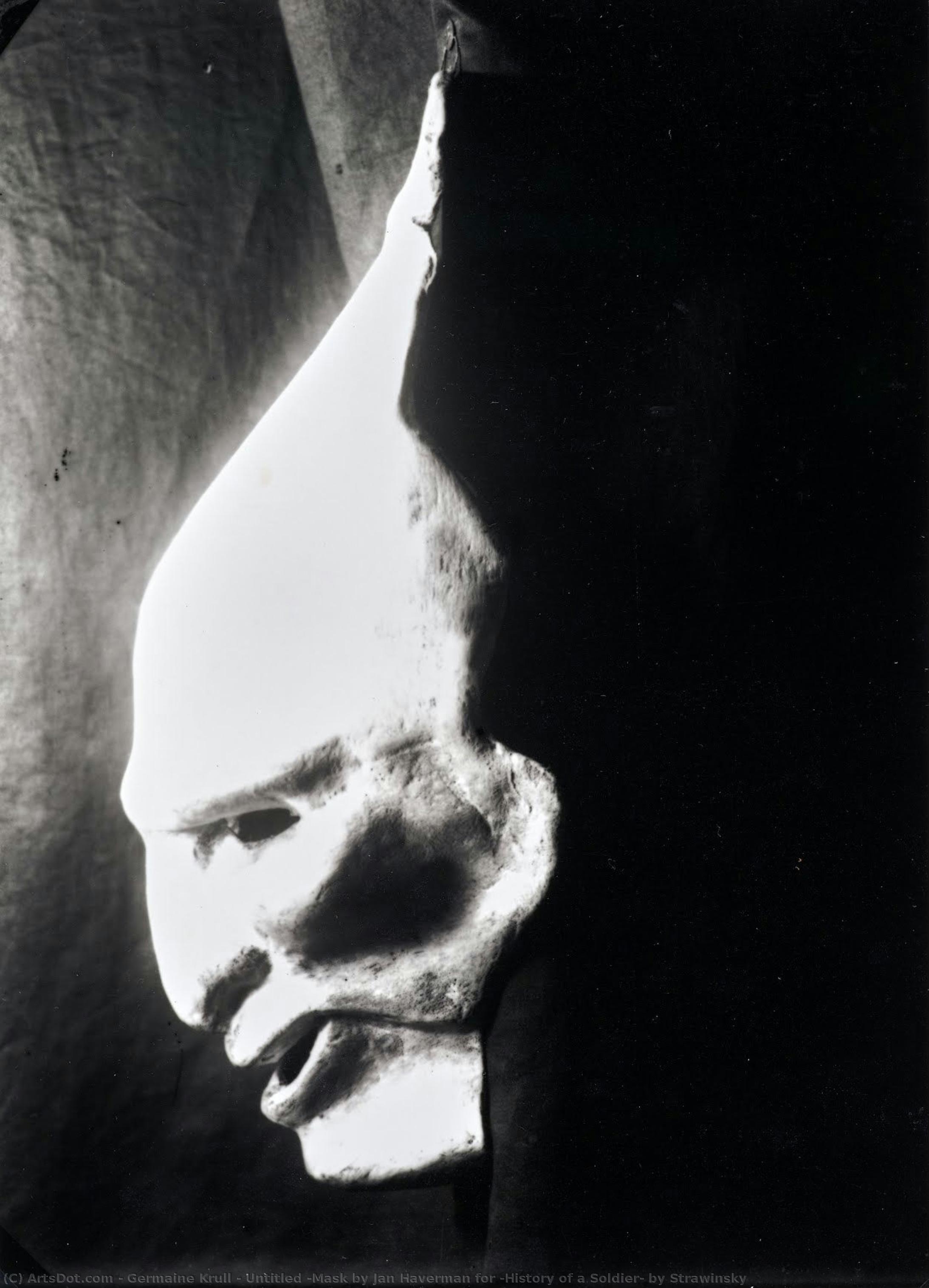 Untitled (mask By Jan Haverman For ›history Of A Soldier‹ By Strawinsky — Germaine Krull