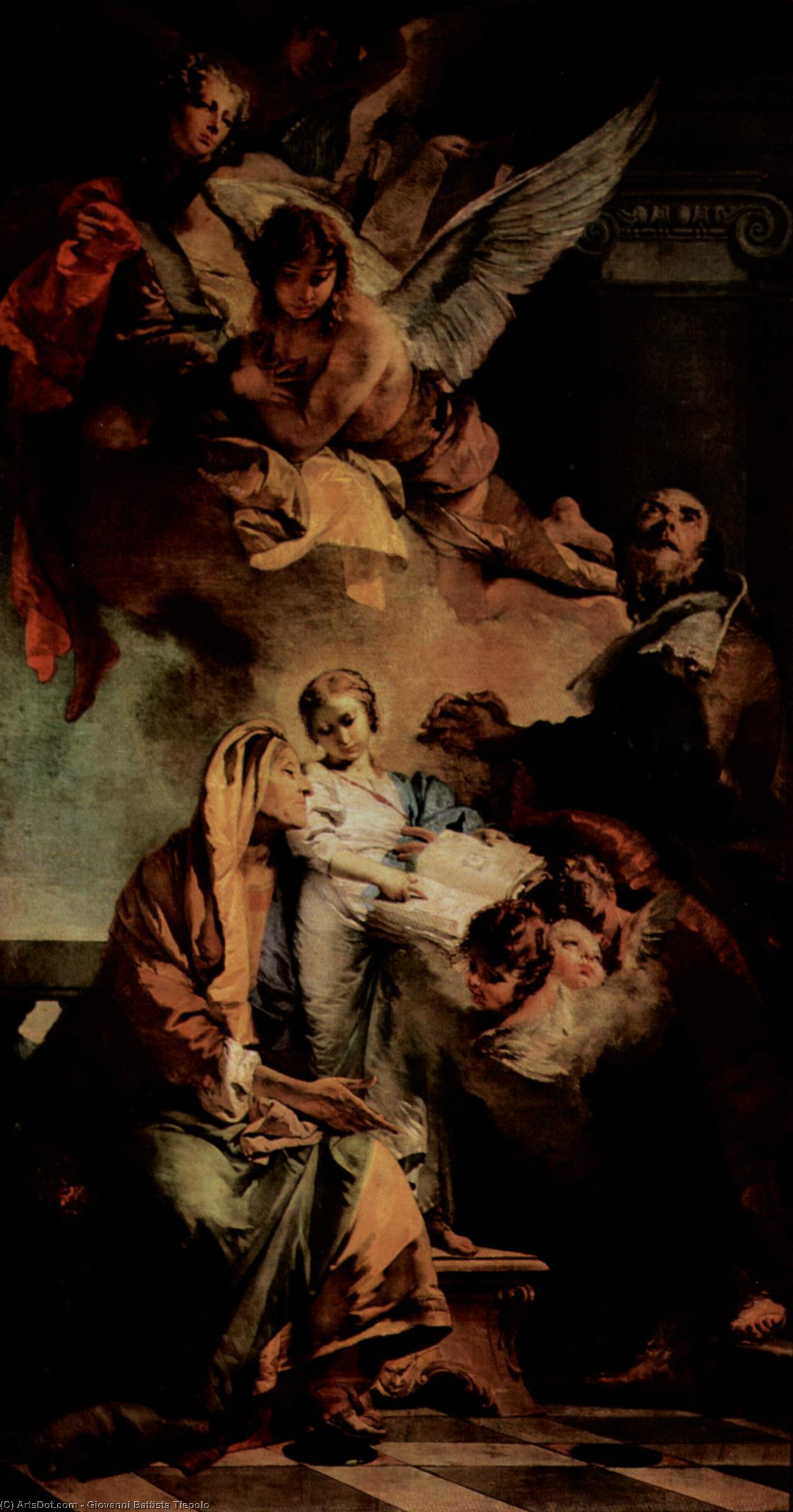 The Education Of The Virgin — Giambattista Tiepolo