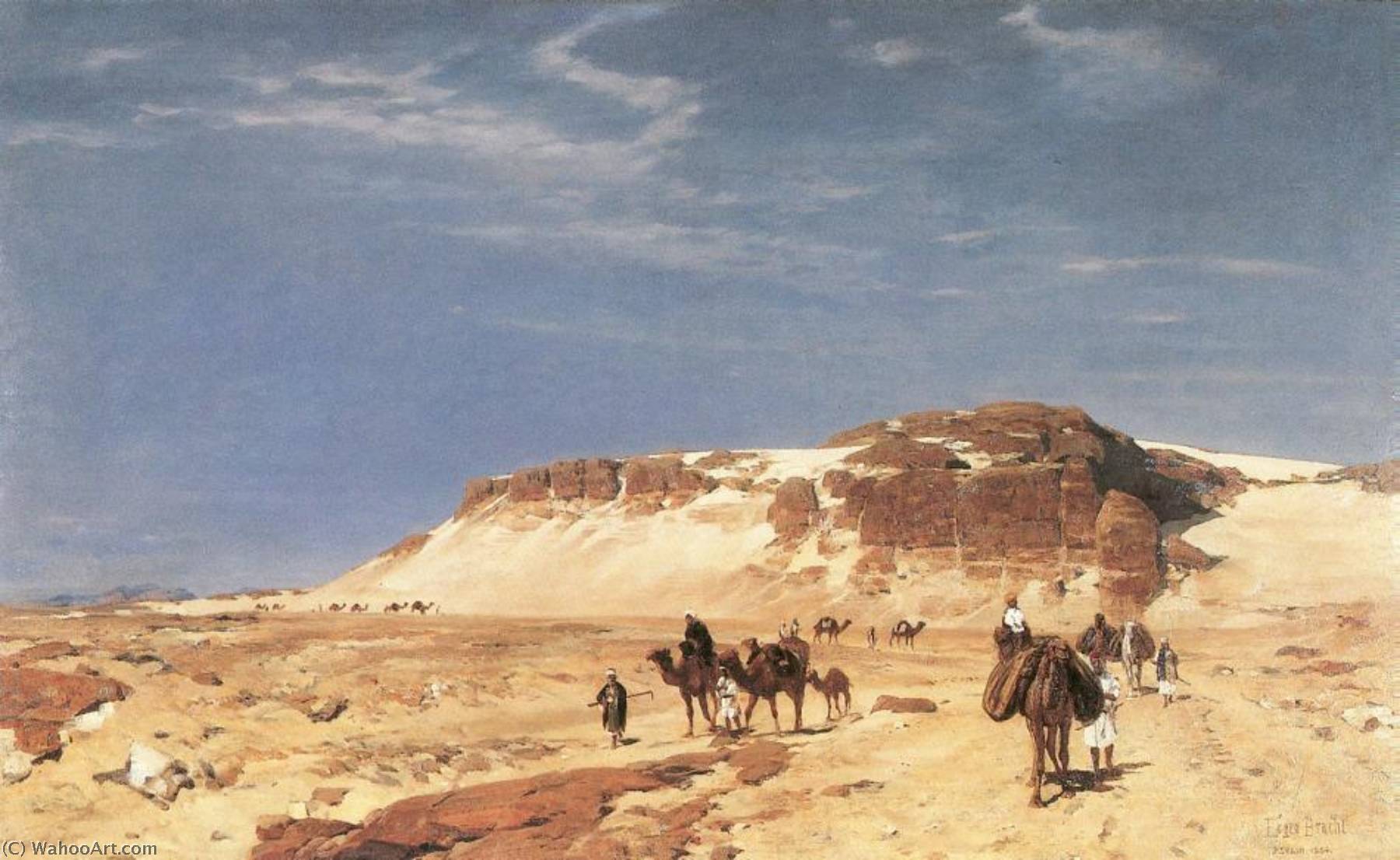 In The Sinai Desert — Eugen Felix Prosper Bracht