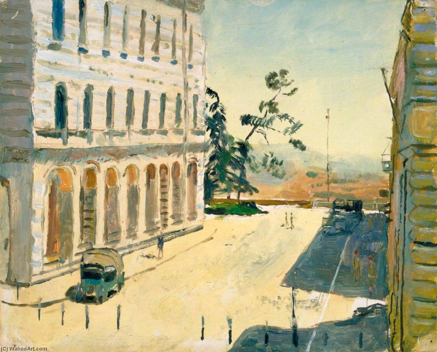 Outside The Officers' Transit Hotel, Perugia, Italy — Carel Victor Morlais Weight