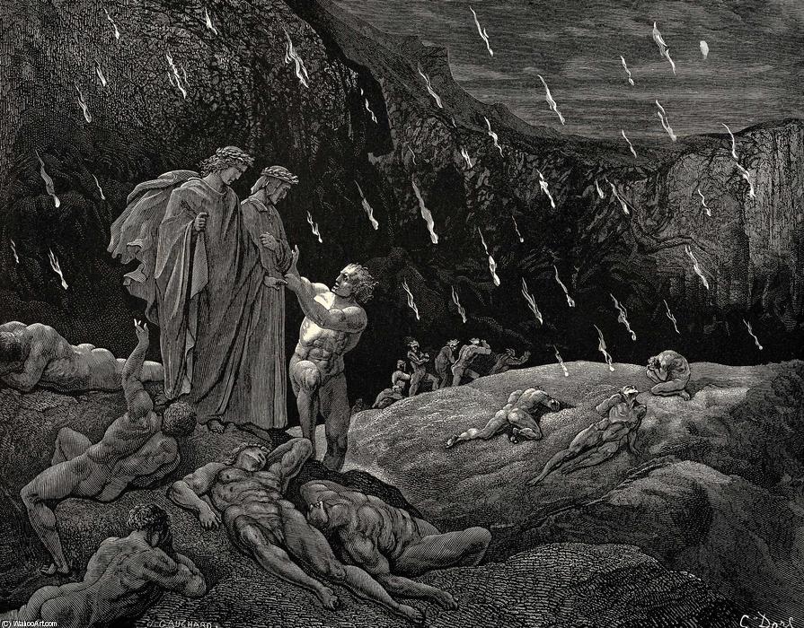 The Inferno, Canto 15, Lines 28-29. “sir! Brunetto! And Art Thou Here” — Paul Gustave Doré