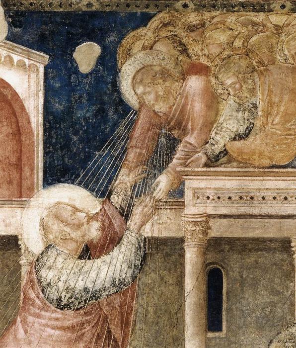 Escenas De La Vida De San Juan El Evangélico: 3. Ascensión Del Evangelista (detalle) — Giotto Di Bondone
