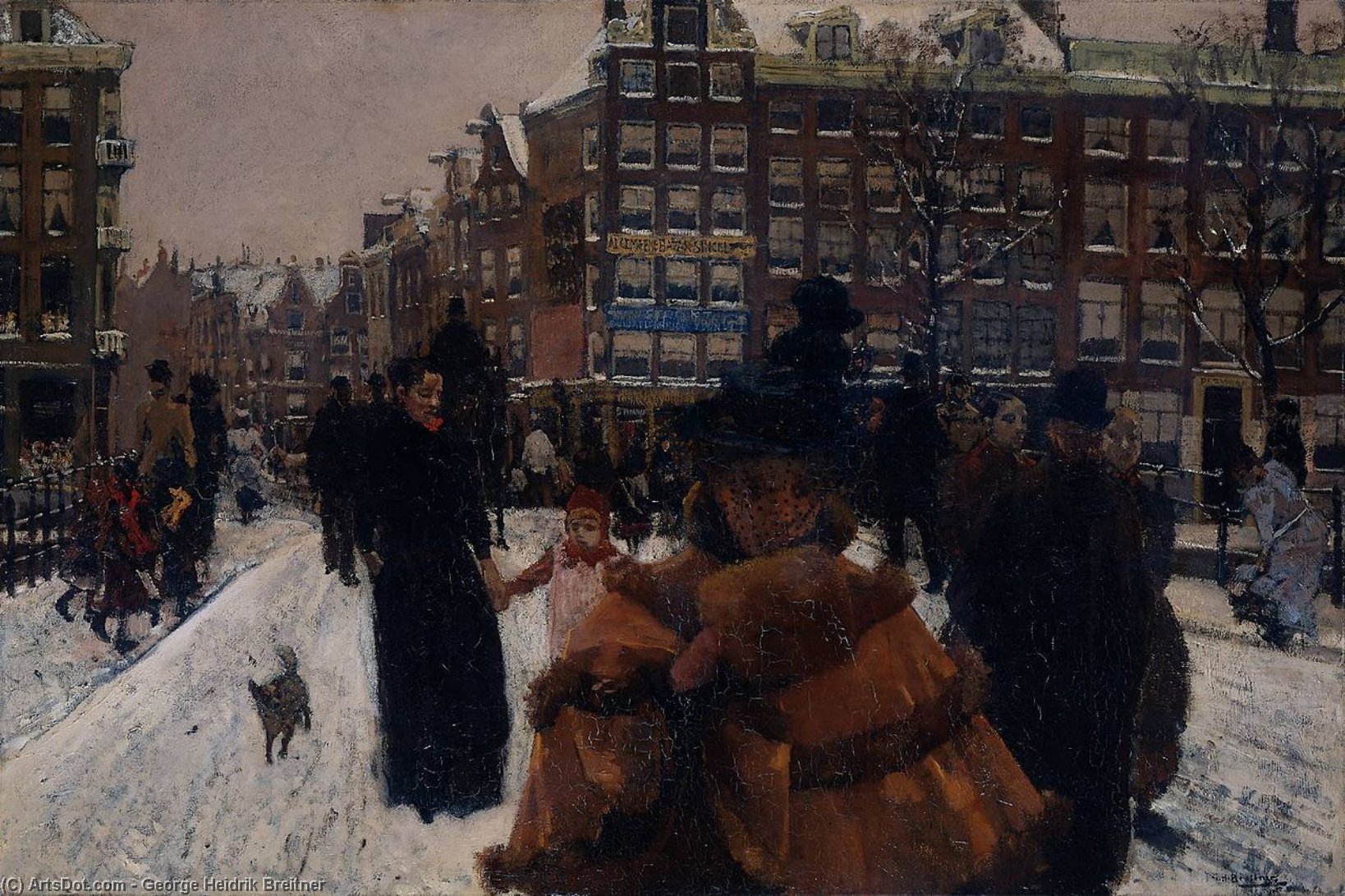 The Singelbrug Near The Paleisstraat In Amsterdam — George Hendrik Breitner