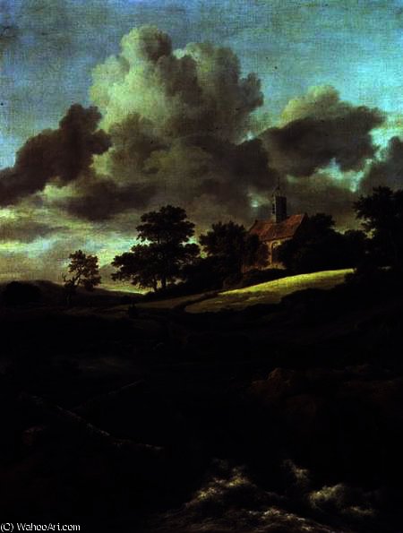 Landscape With A Stream — Якоб Исааксзон Ван Рейсдал