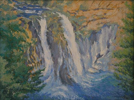 Burney Falls, (painting) — Mary Agnes Yerkes