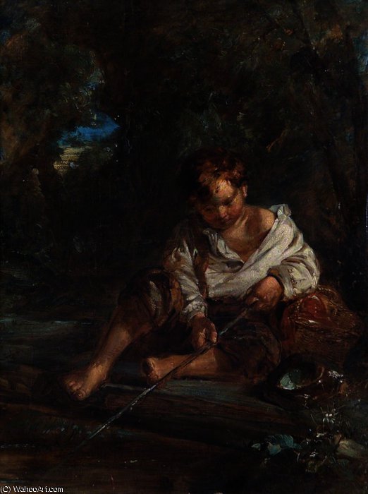 Boy Fishing — William James Müller