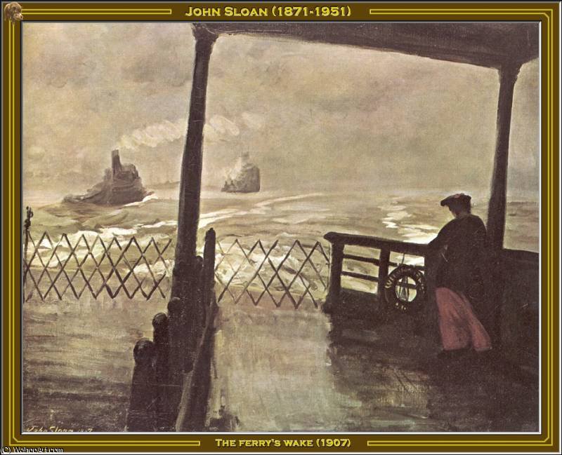 The Ferrys Wake — John French Sloan