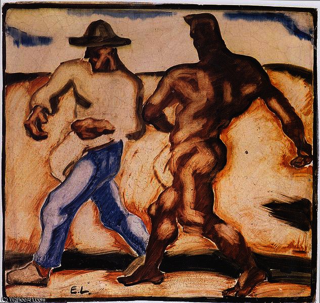 Sower And The Devil — Albin Egger Lienz