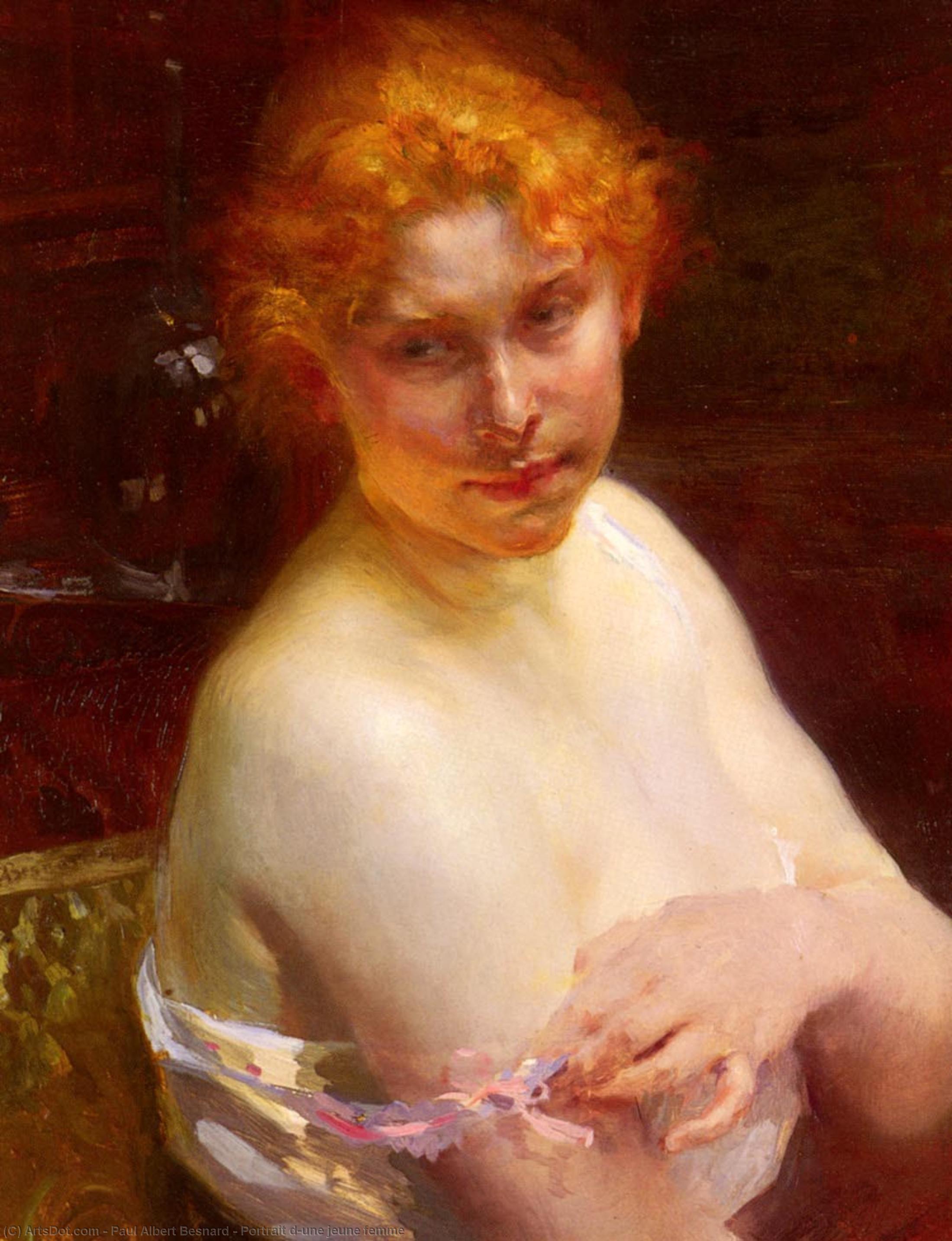 Portrait D'une Jeune Femme — Pol Albert Besnard