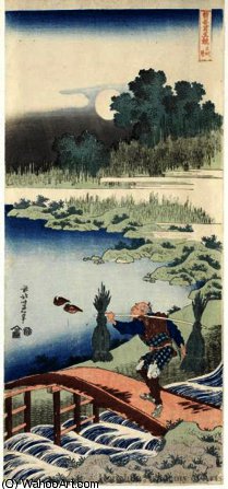 Título Traducido Al Español: Reunión De Bambúes — Katsushika Hokusai
