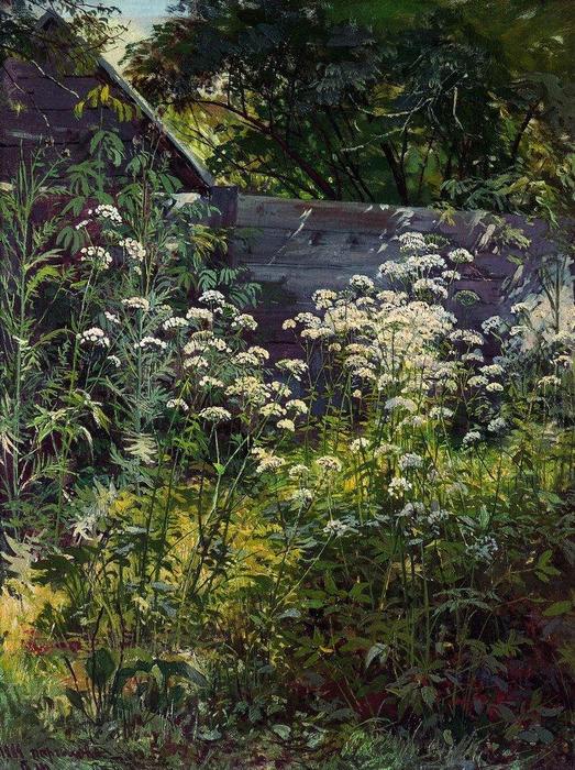 Corner Of Overgrown Garden. Goutweed-grass — Ivan Ivanovich Shishkin