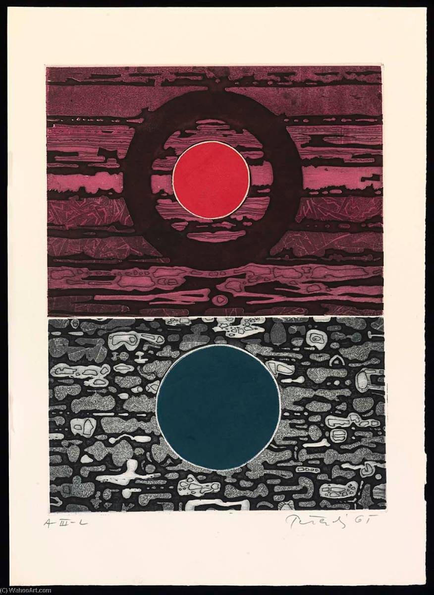 Sunset And After, From The Portfolio A Genesis — Gabor Peterdi