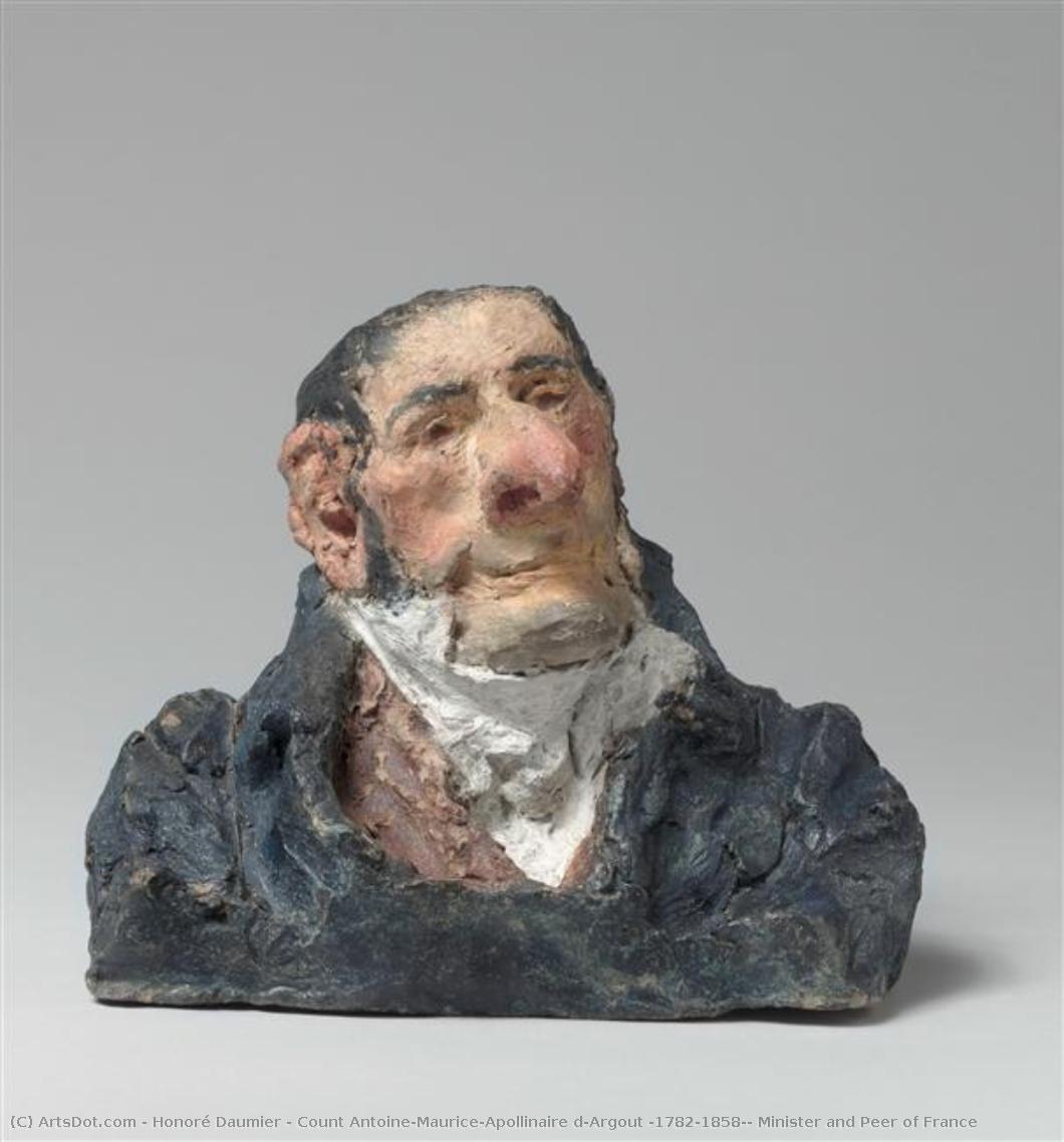 Antoine-maurice-apollinaire D'argout (1782-1858), Ministro Y Señor De Francia — Honoré Daumier