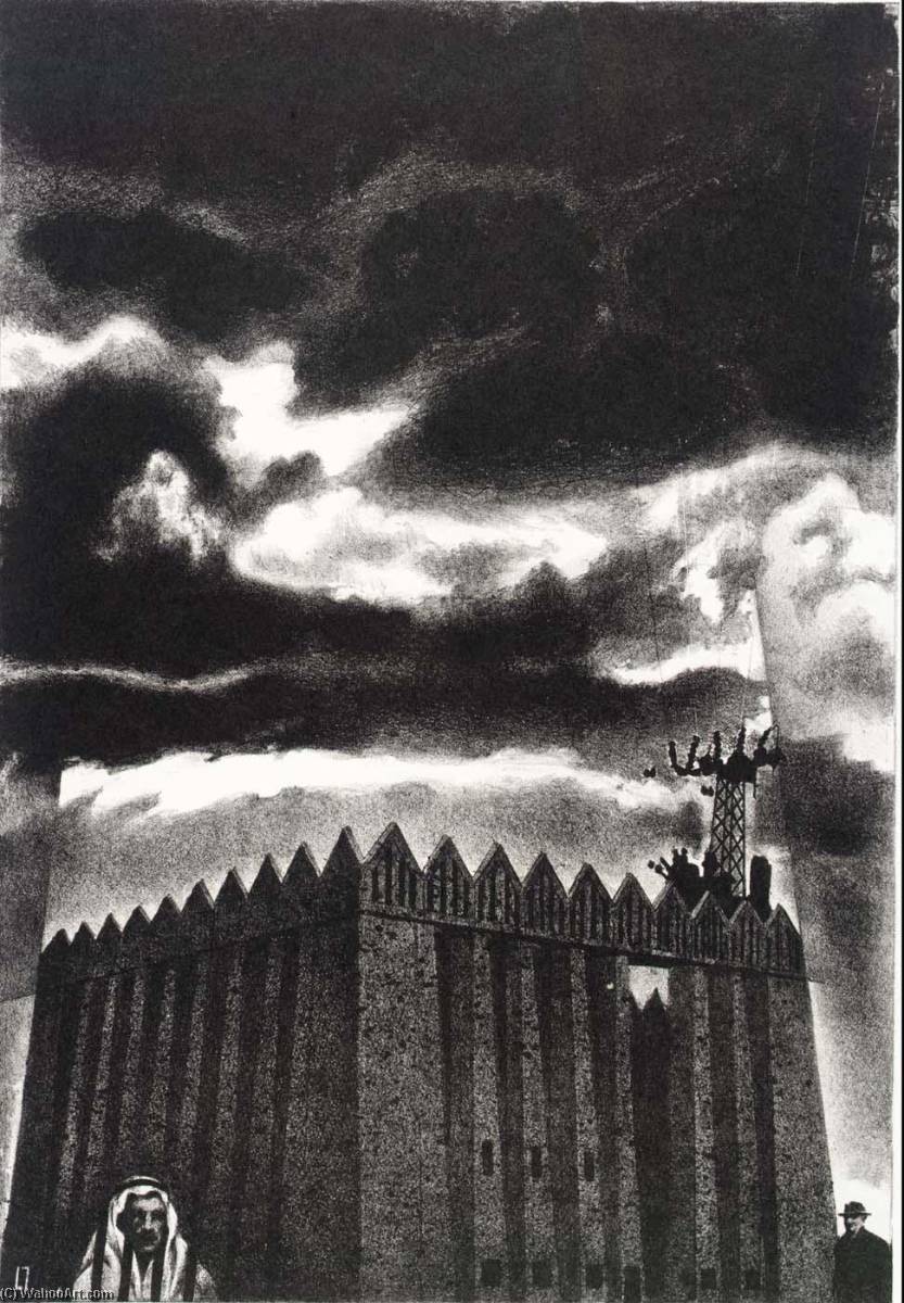 Unfinished Synagogue, Beersheba Israel — Louis Lozowick