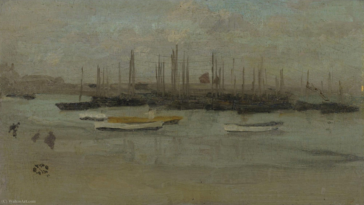 Blue And Opal - Herring Fleet — James Abbott Mcneill Whistler