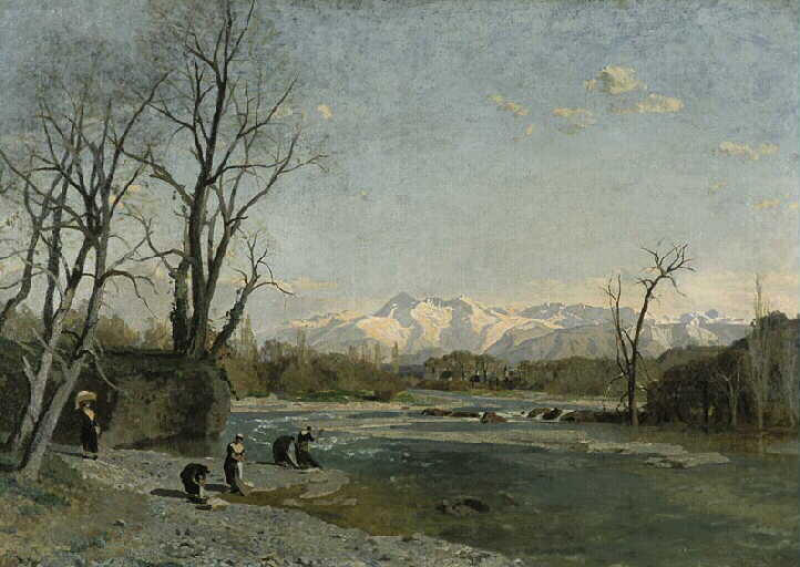 Gave De Pau Et Lavandière — Galos Victor