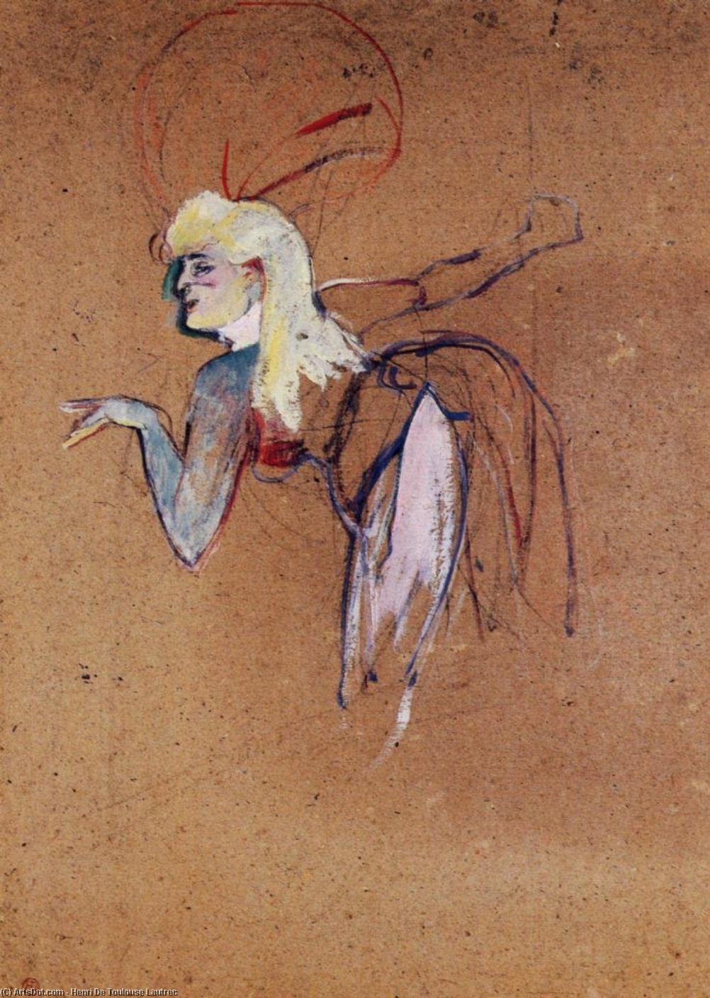 Extra En El Espectáculo De Las Folies Bergère — Comte Henri Marie Raymond De Toulouse-lautrec-monfa