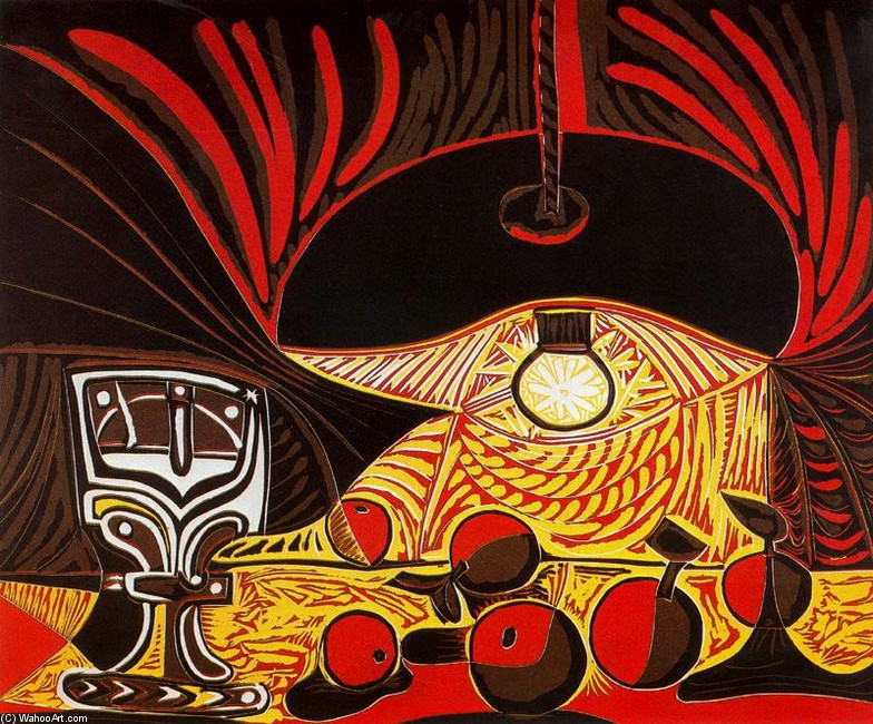 Título Traducido: Naturaleza Muerta Con Lampara — Pablo Picasso