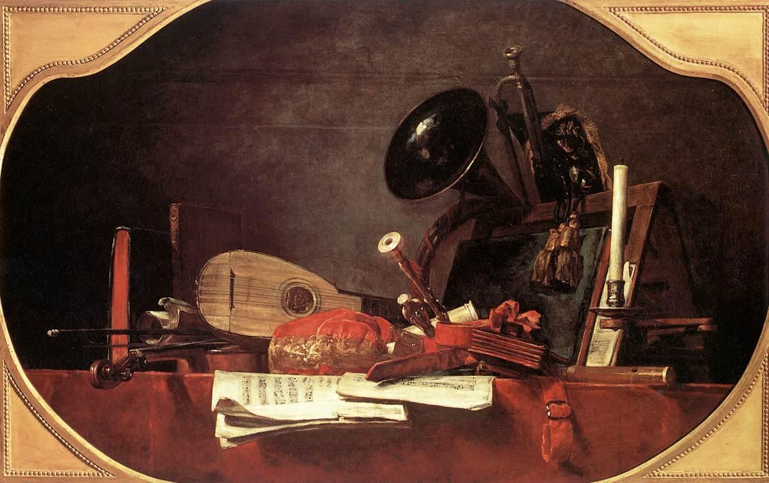 Attributes Of Music — Jean-baptiste-siméon Chardin