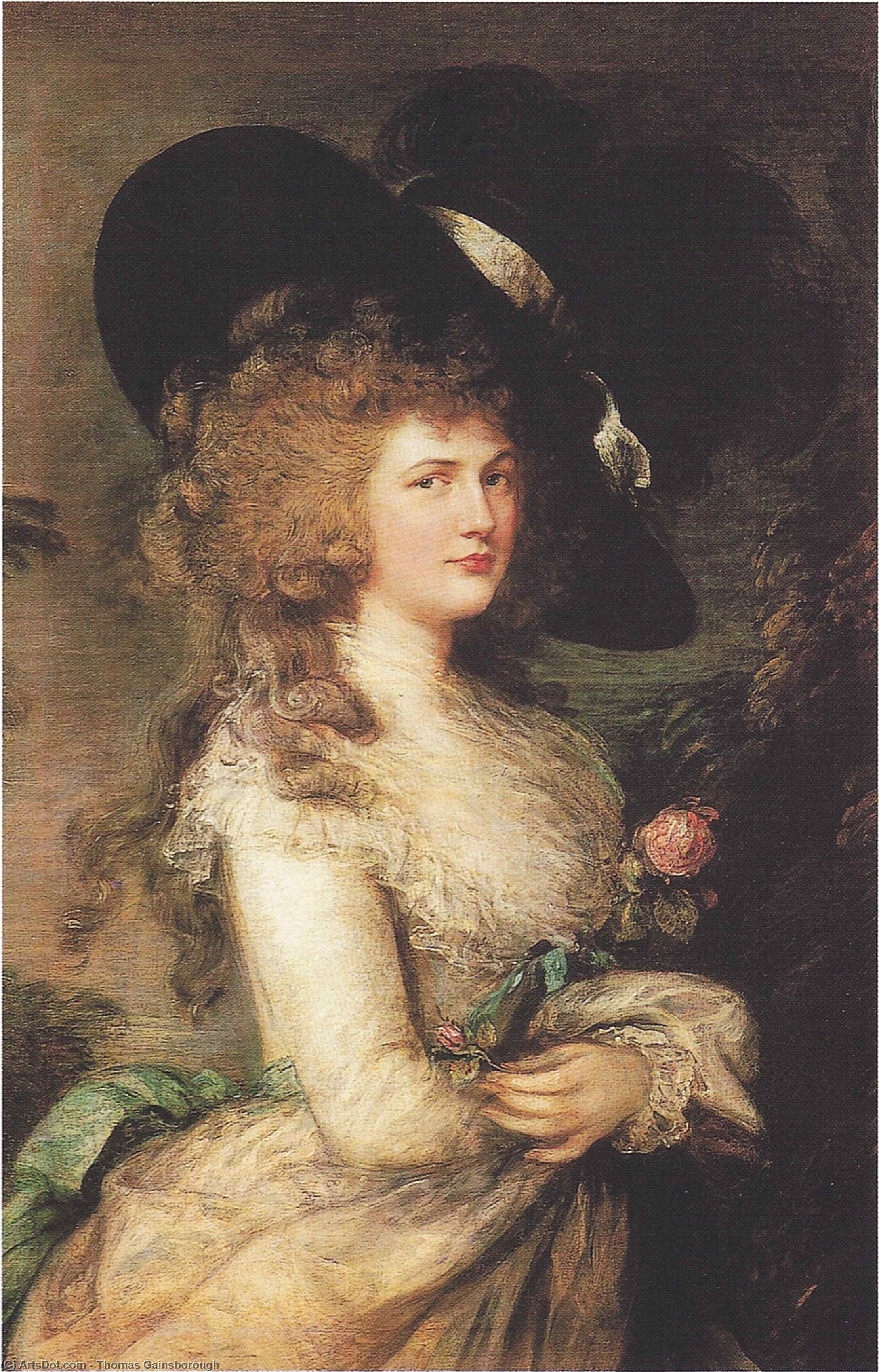 Porträt Von Georgiana, Herzogin Von Devonshire — Thomas Gainsborough