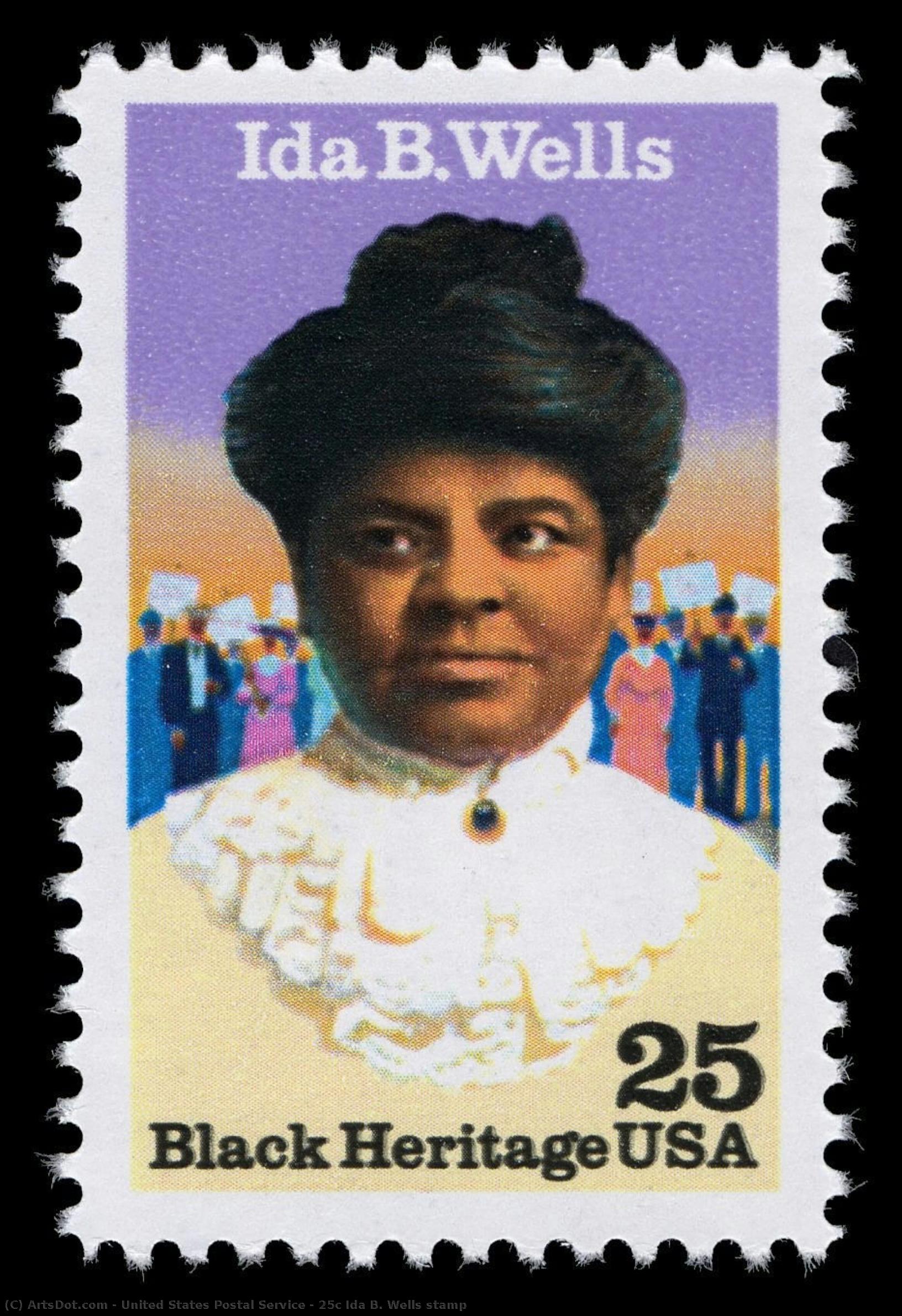 25c Ida B. Wells Stamp — United States Postal Service