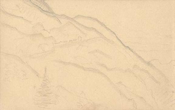 Sketch Of Mountain Landscape 30 — Nicholas Roerich