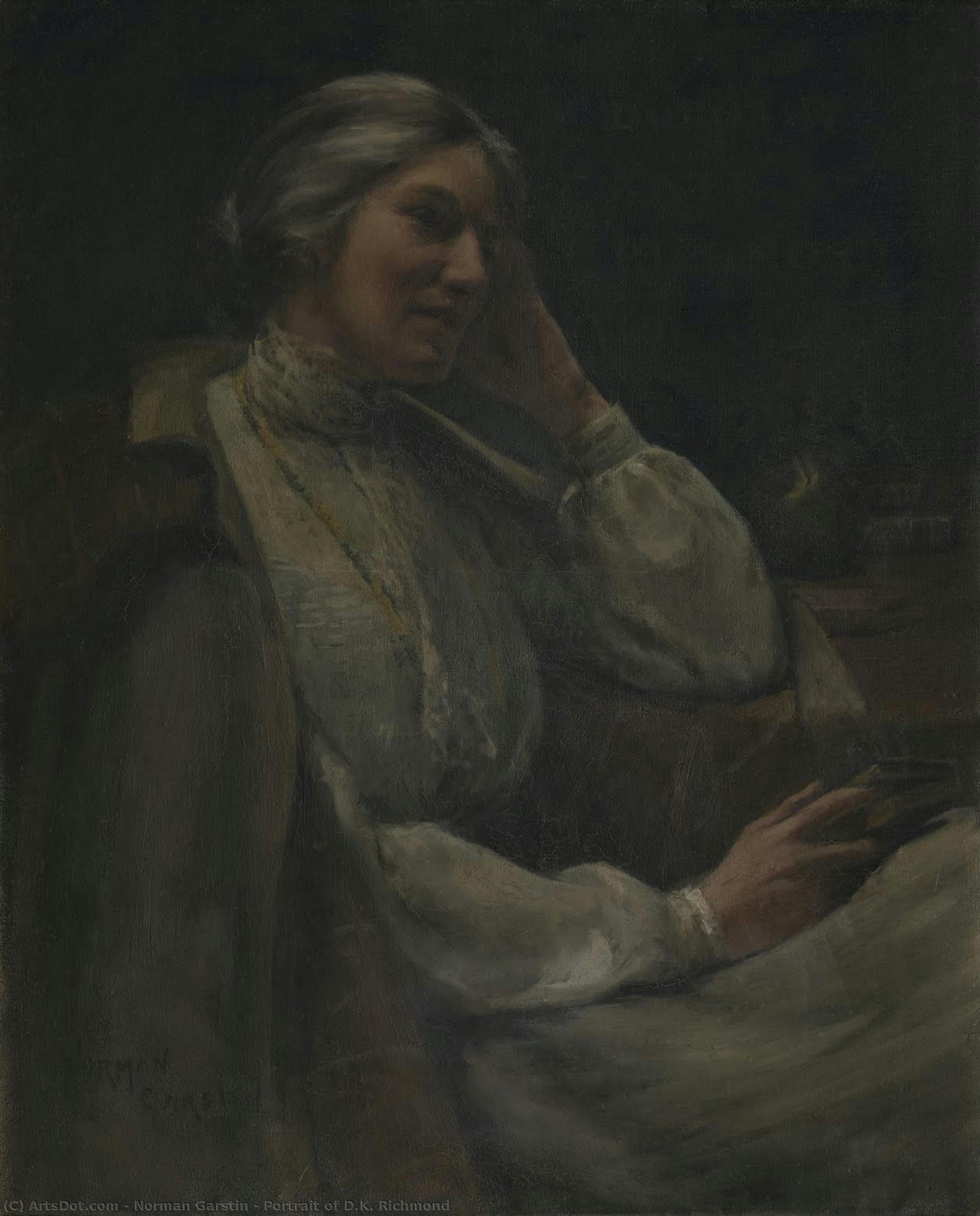 Portrait Of D.k. Richmond — Norman Garstin