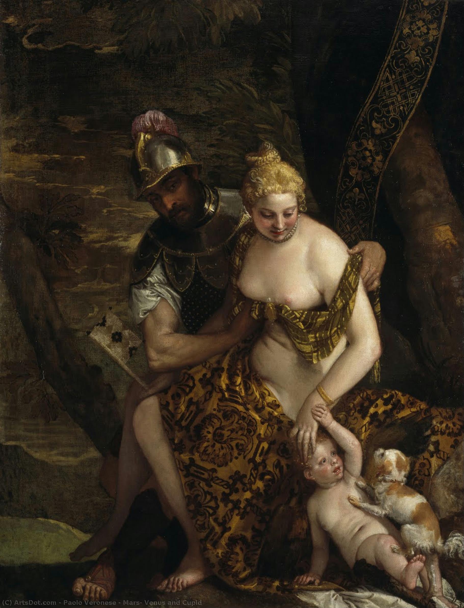 Mars, Venus And Cupid — Paolo Veronese