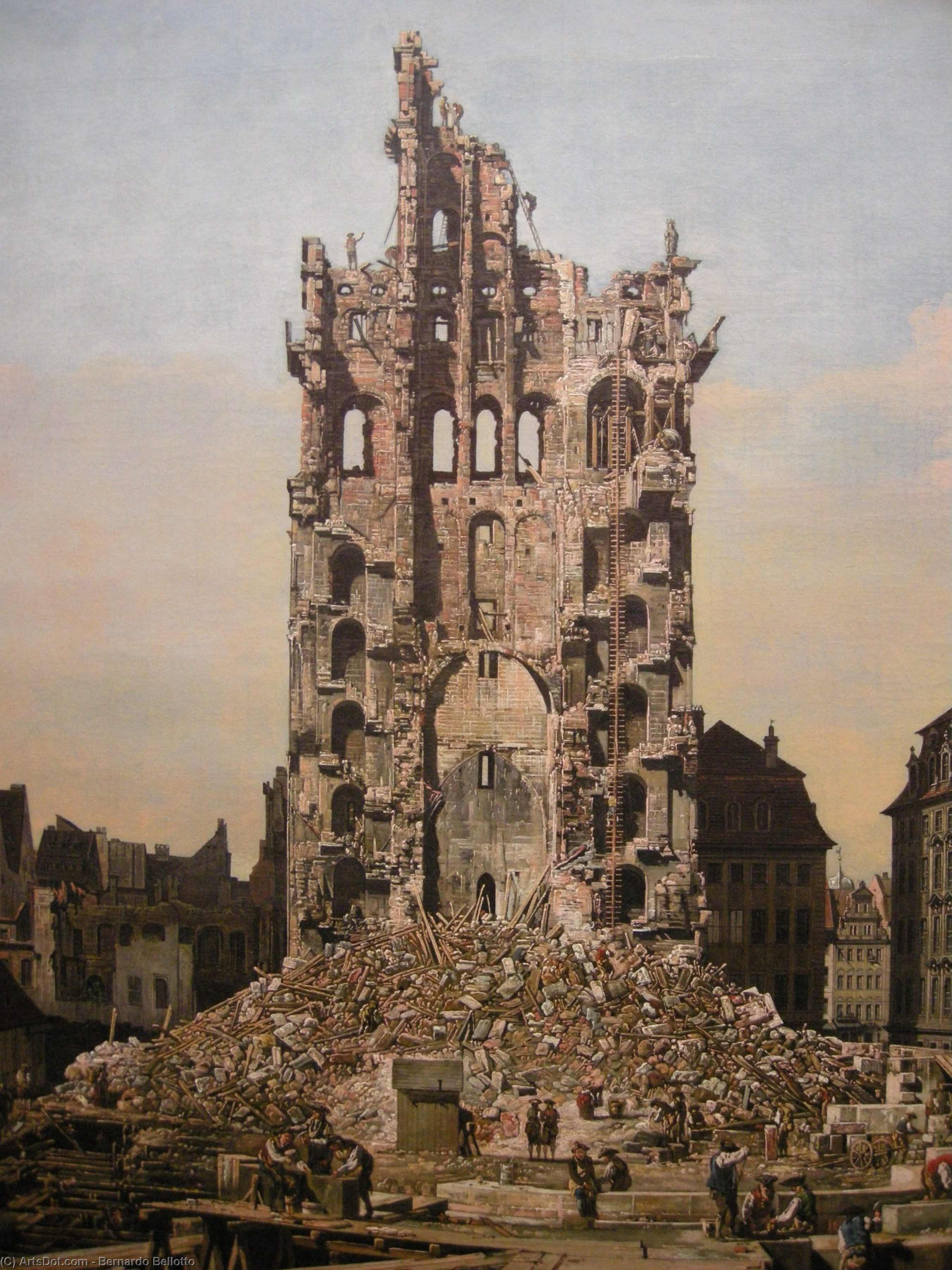 Ruins Of Dresden's Kreuzkirche — Bernardo Bellotto