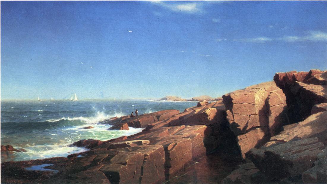 Rocks At Nahant — William Stanley Haseltine