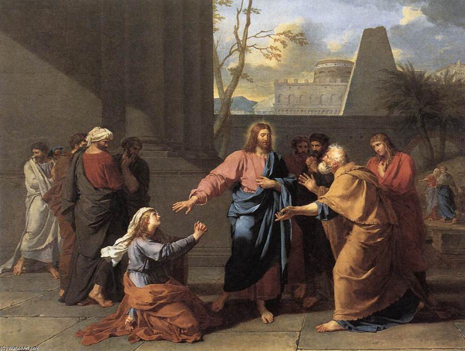 The Woman Of Canaan At The Feet Of Christ — Žan Žermen Drua