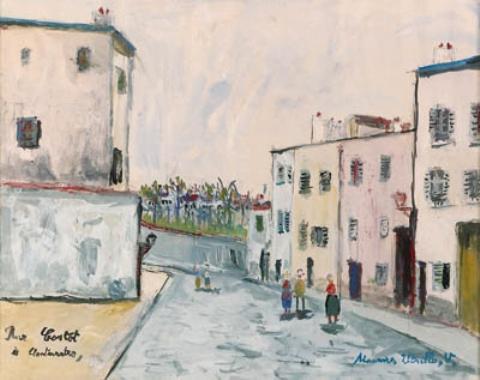 Rue Cortt, Montmartre — Maurice Utrillo
