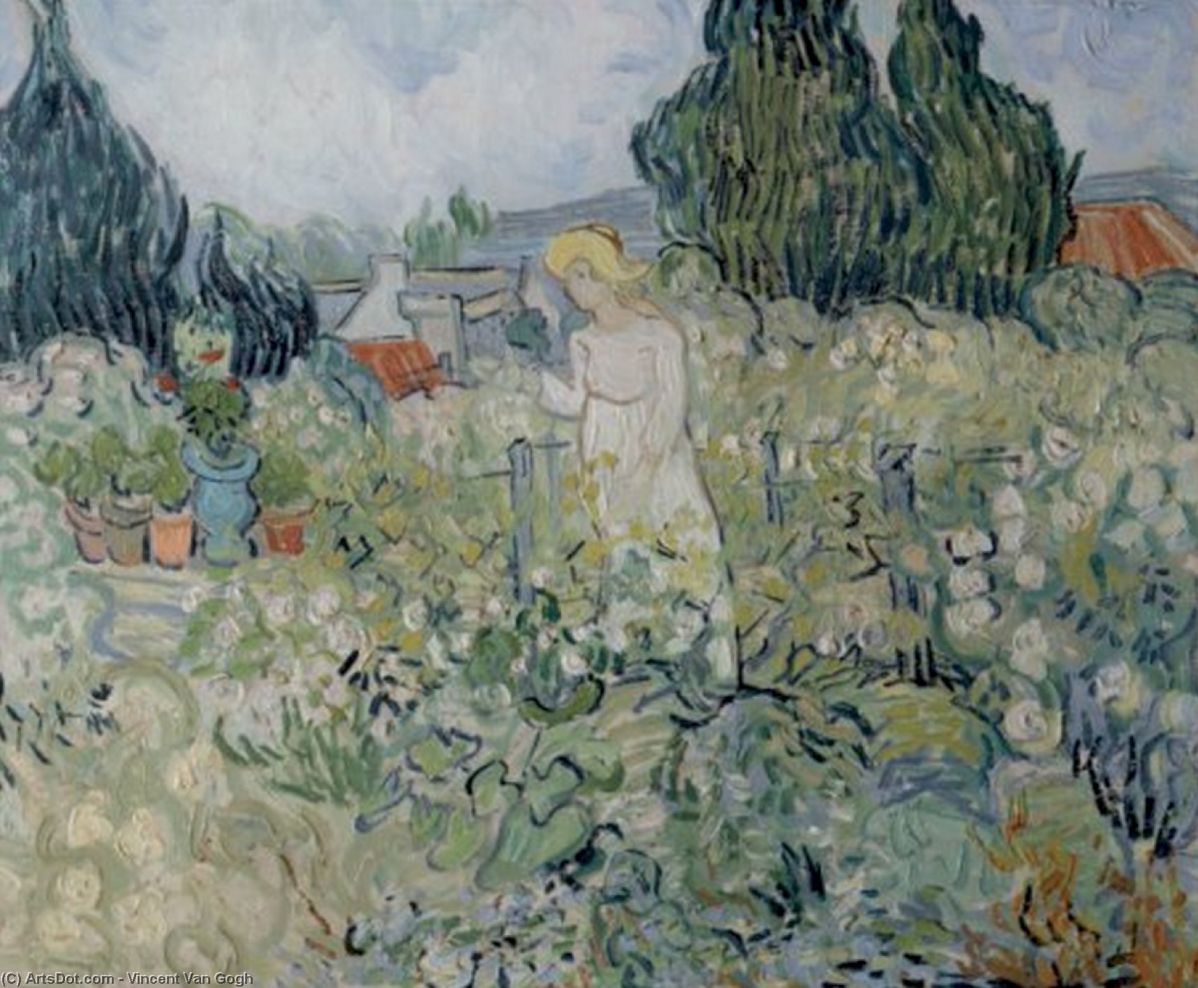 Mademoiselle Gachet Au Jardin — Vincent Willem Van Gogh