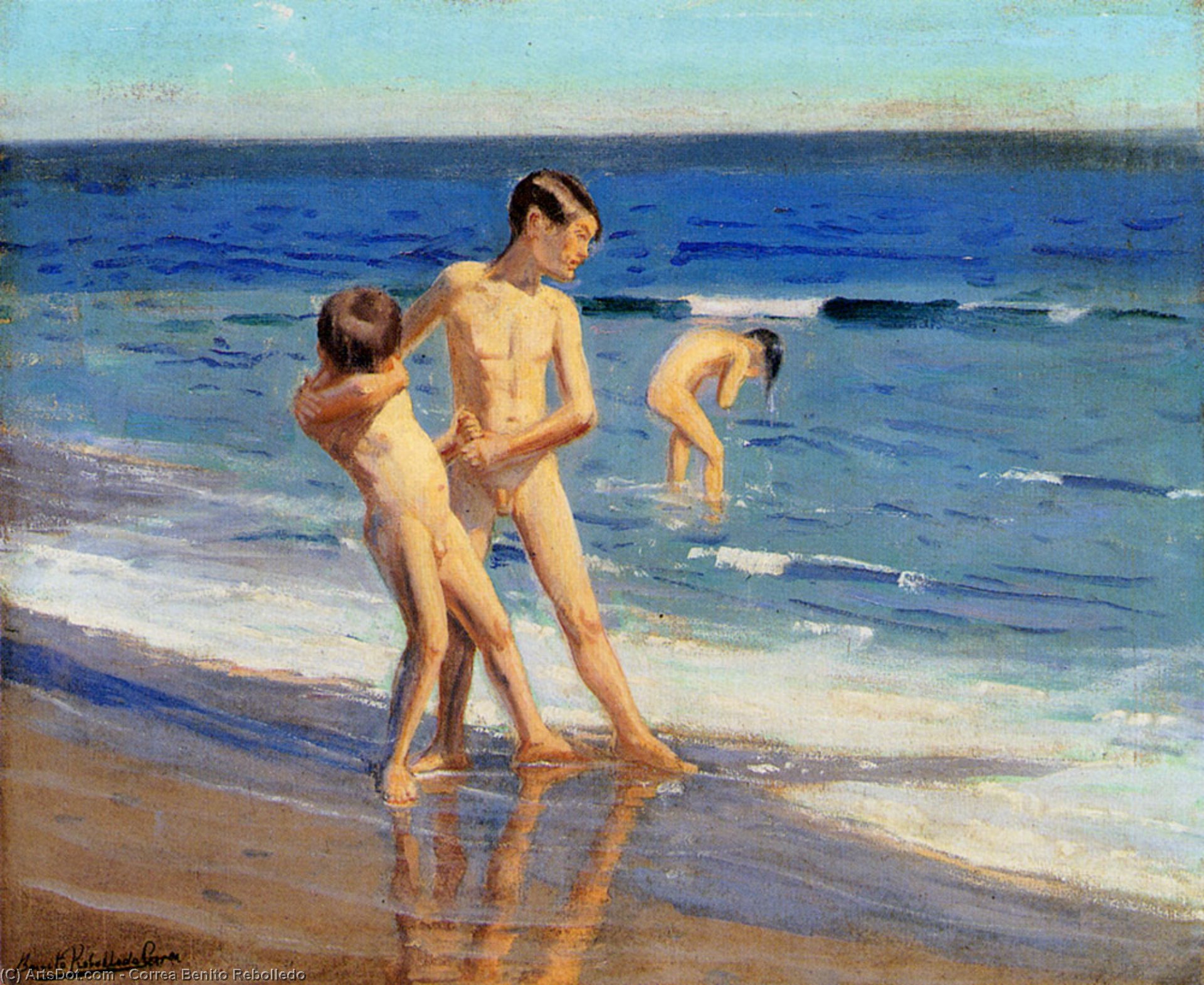 Boys At The Beach — Correa Benito Rebolledo