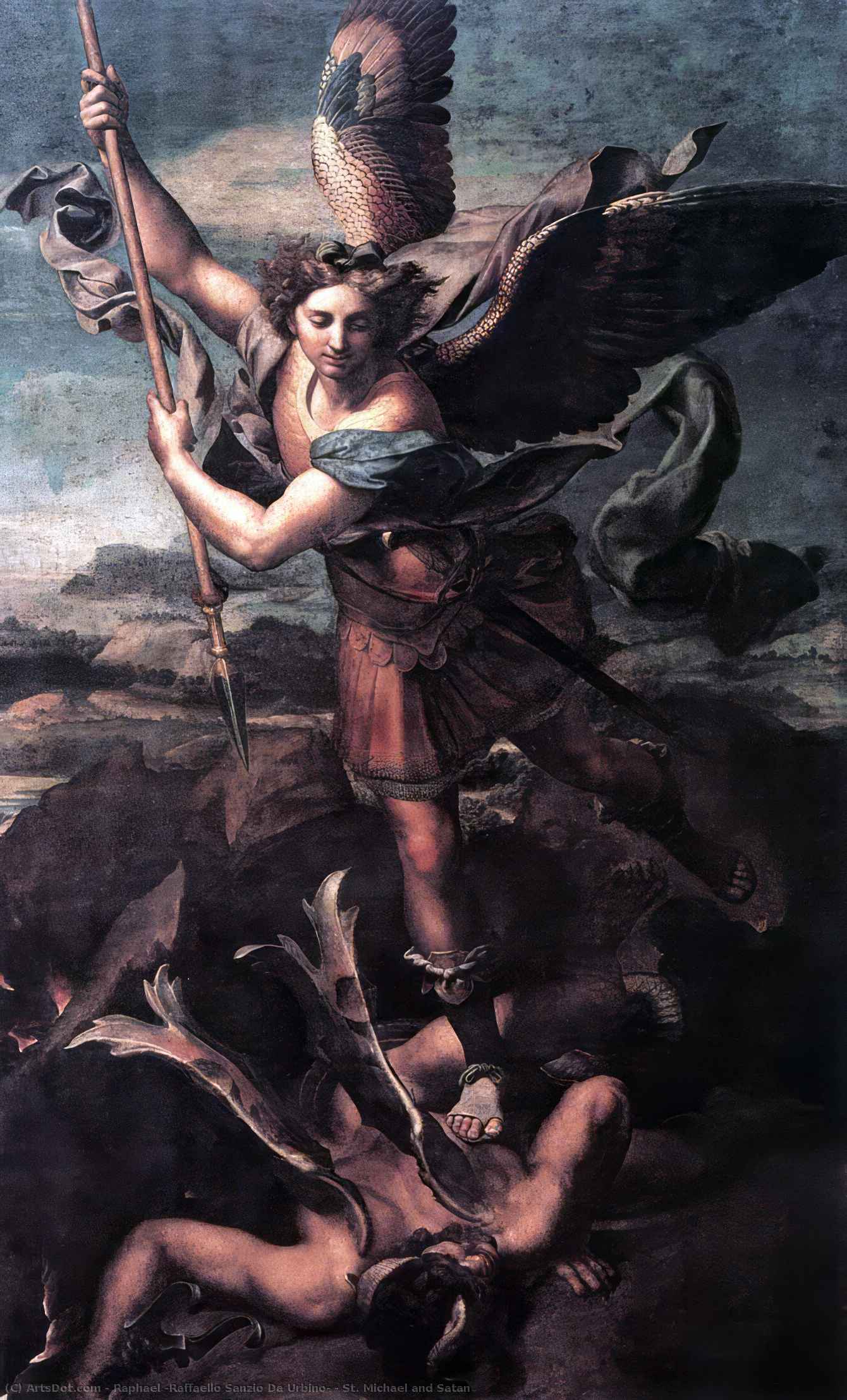 St. Michael And Satan — Рафаэль