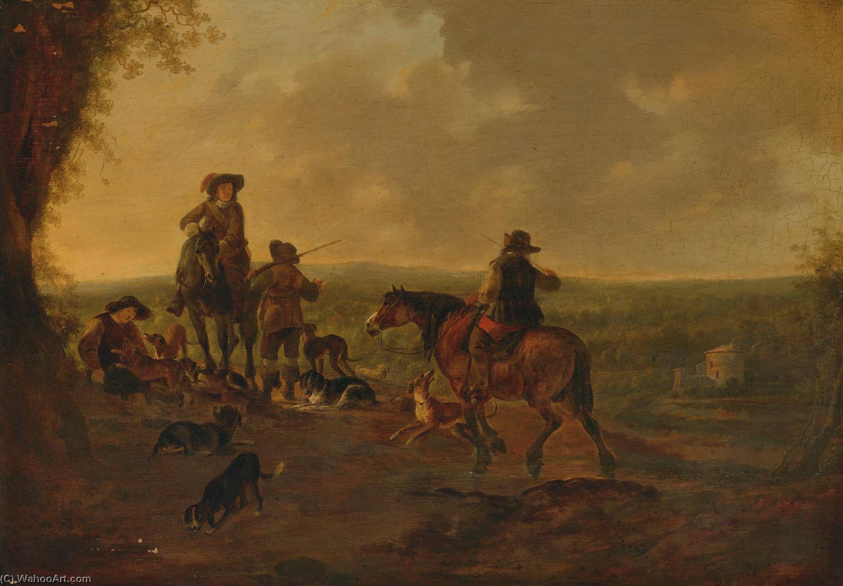 Horsemen In A Landscape — Dirck Willemsz Stoop